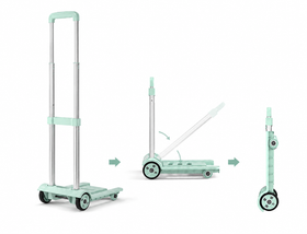 Folding Hand Truck Luggage Trolley Cart 20kg Lightweight Travel Moving Shopping
