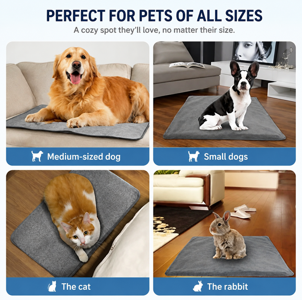 Intelligent Waterproof Electric Pet Heating Pad Heat Mat For Dog Cat Bunny