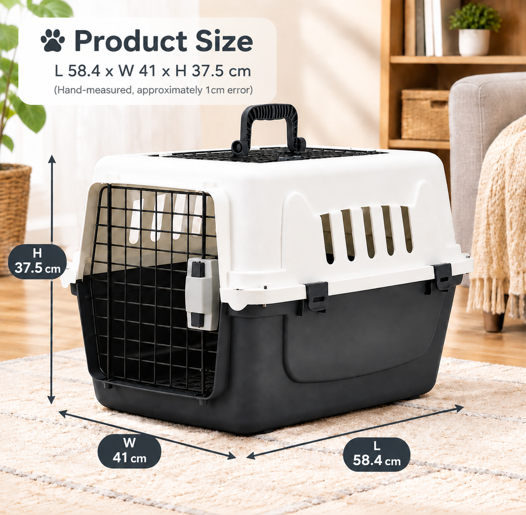 Portable Dog Cat Pet Carrier Crate Case Kennel Travel Carry Transporter Cage
