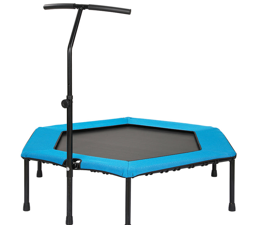 48" Professiona Fitness Trampoline Gym Rebounder Cardio Home Exercise with Blue Soft Cover