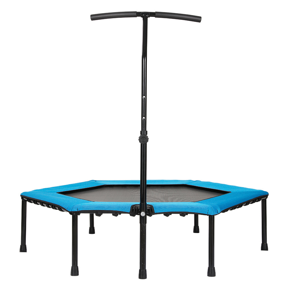 48" Professiona Fitness Trampoline Gym Rebounder Cardio Home Exercise with Blue Soft Cover