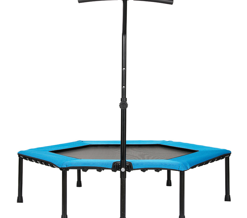 48" Professiona Fitness Trampoline Gym Rebounder Cardio Home Exercise with Blue Soft Cover