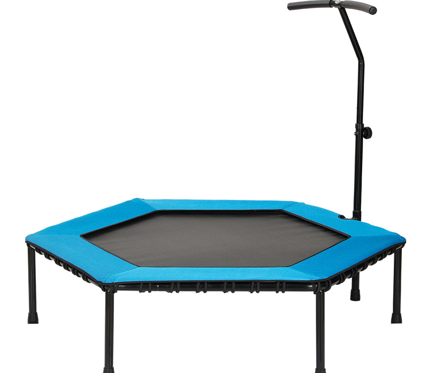 48" Professiona Fitness Trampoline Gym Rebounder Cardio Home Exercise with Blue Soft Cover