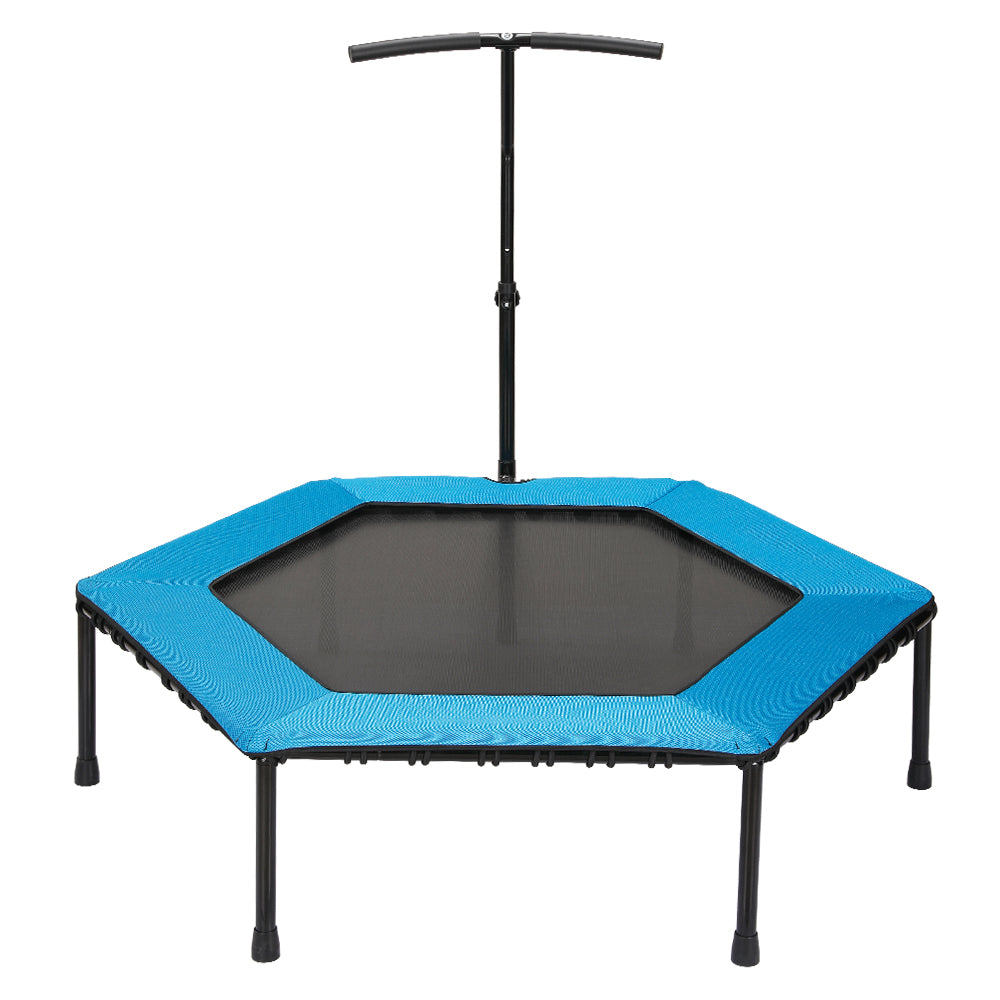 48" Professiona Fitness Trampoline Gym Rebounder Cardio Home Exercise with Blue Soft Cover