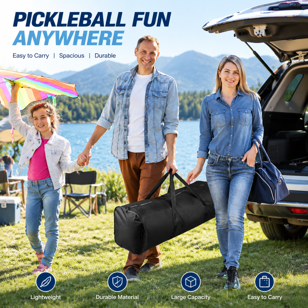 6.7M Full Portable Pickleball Net Lightweight Easy Setup Indoor Outdoor Backyard
