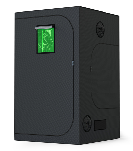 GROZY 100x100x200cm Grow Tent with Green View Window for Hydroponics Indoor Plant Growing System