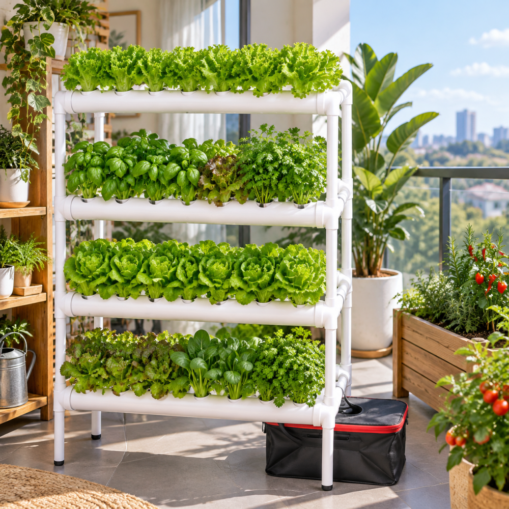 144 Plants Aeroponics Hydroponics Growing Tool Kits Vegetable NFT Growing System
