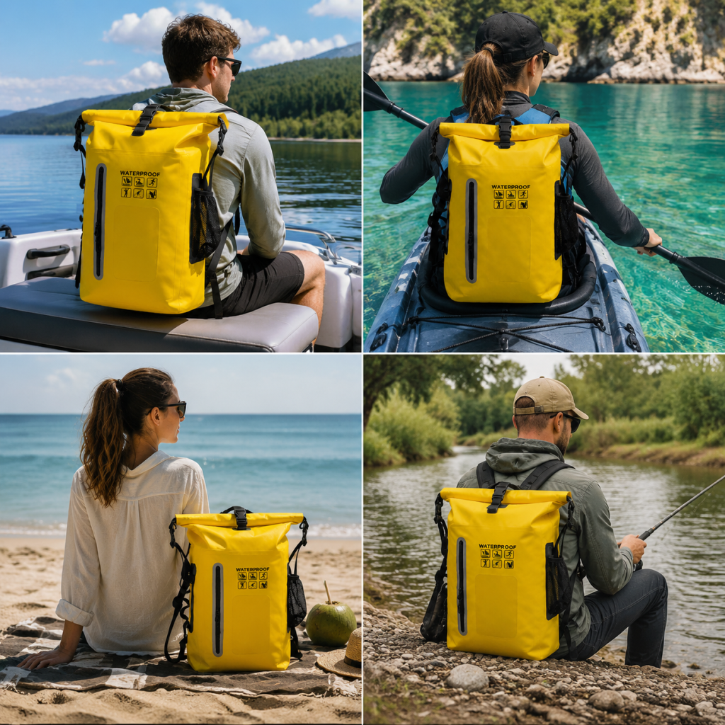 Waterproof Dry Bags Backpack Large Capacity Folding Travel Fishing Hiking Sports