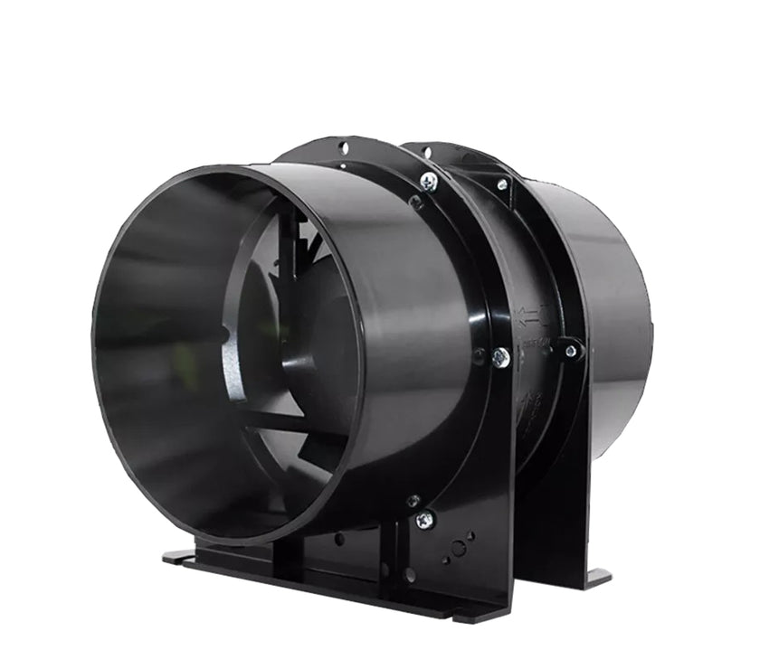GROZY 6"/150mm Silent Axial Fan Carbon Filter Ducting Ventilation with Hose Clamps Kit