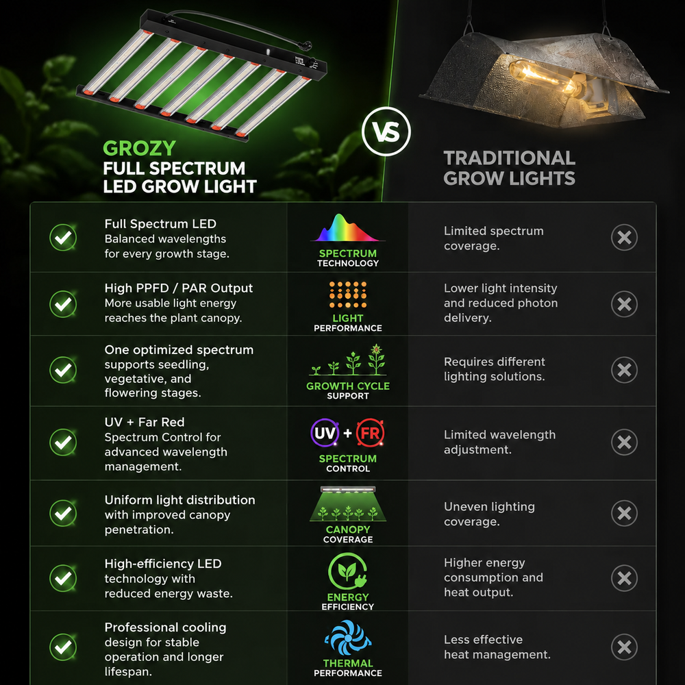 Why Choose GROZY LED Grow Light
