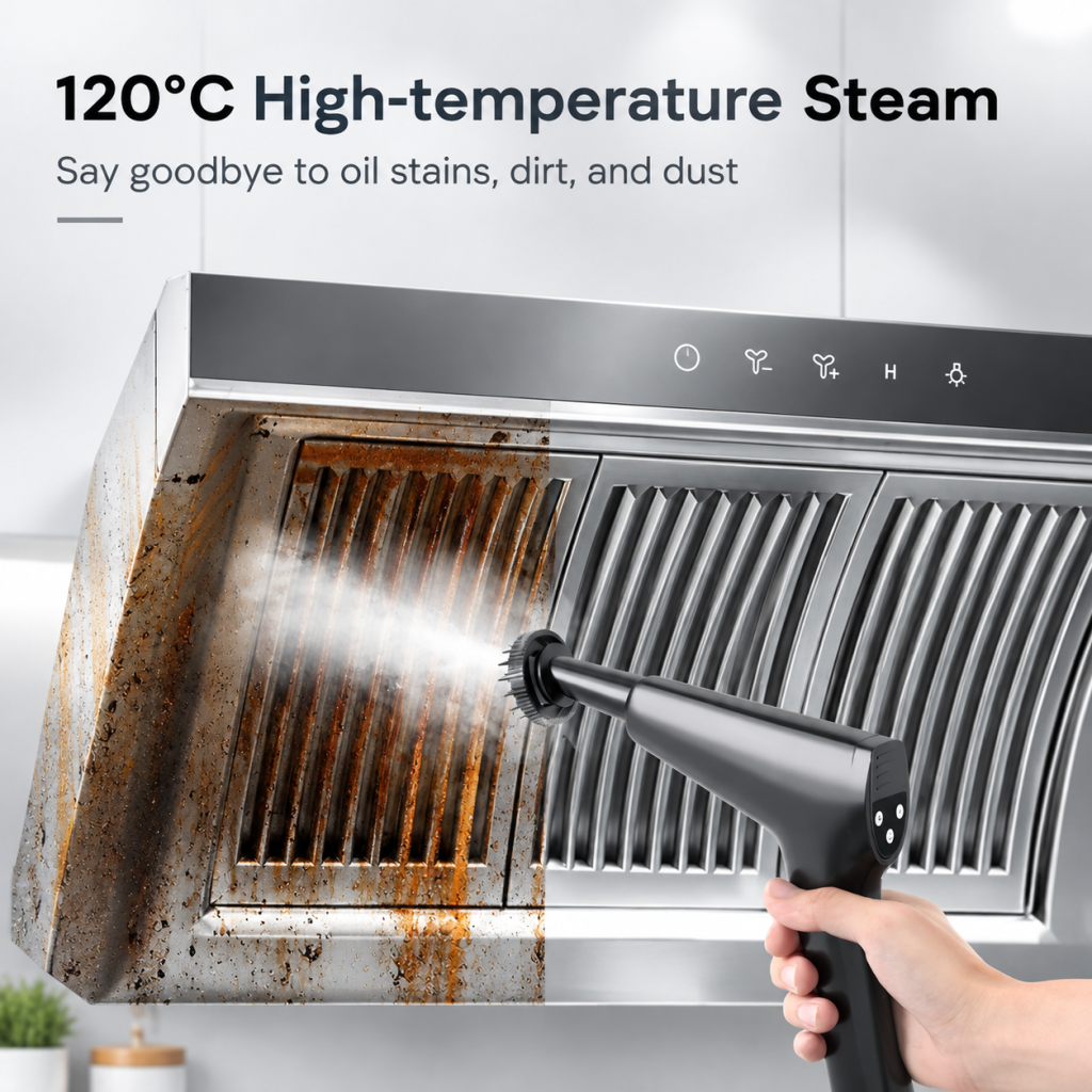 1500W High Pressure Steam Cleaner 1700ML Portable Home Kitchen Cleaning Machine