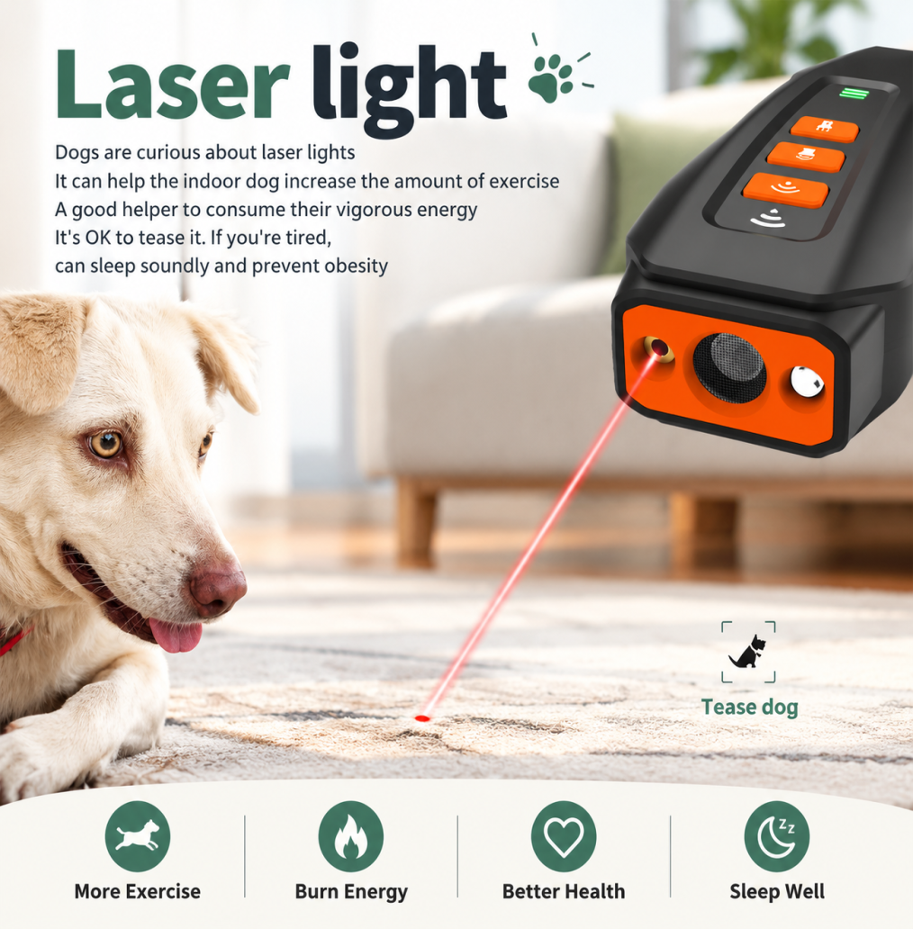 Anti Bark Device Ultrasonic Dog Barking Control Stop Trainer Tool Light Outdoor