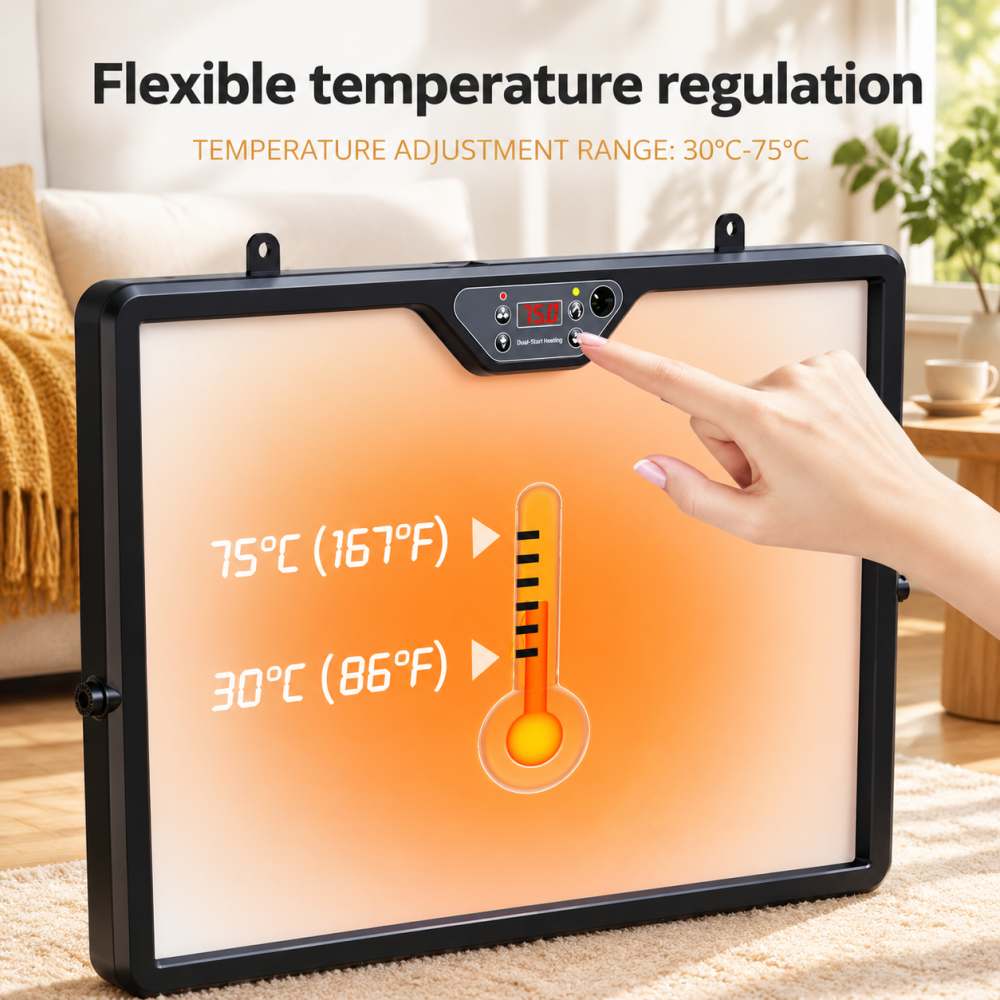 Large ouble-Sided Chick Brooder Heating Plate Chicken Coop Heater Duck Poultry