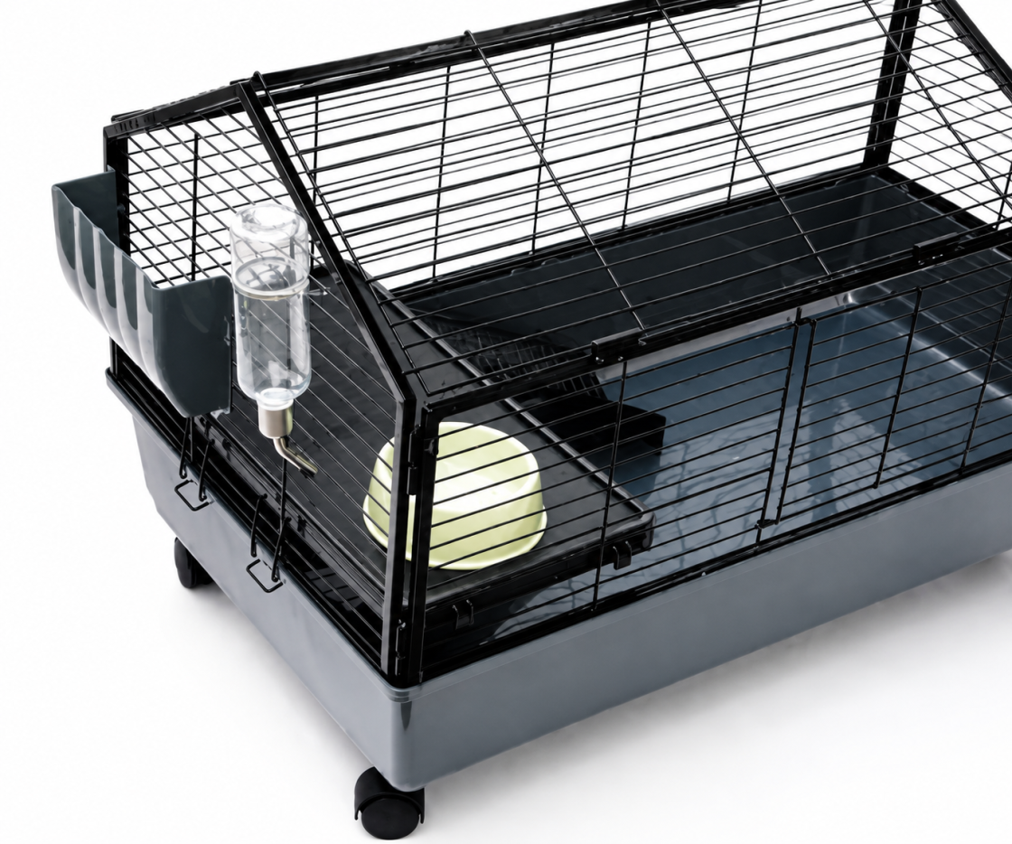 Rabbit Cage 100cm Metal Frame Hutch Hamster Pet Cages