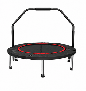 40" Fitness Trampoline Gym Rebounder Jogger Home Cardio Exercise Arch Handrail