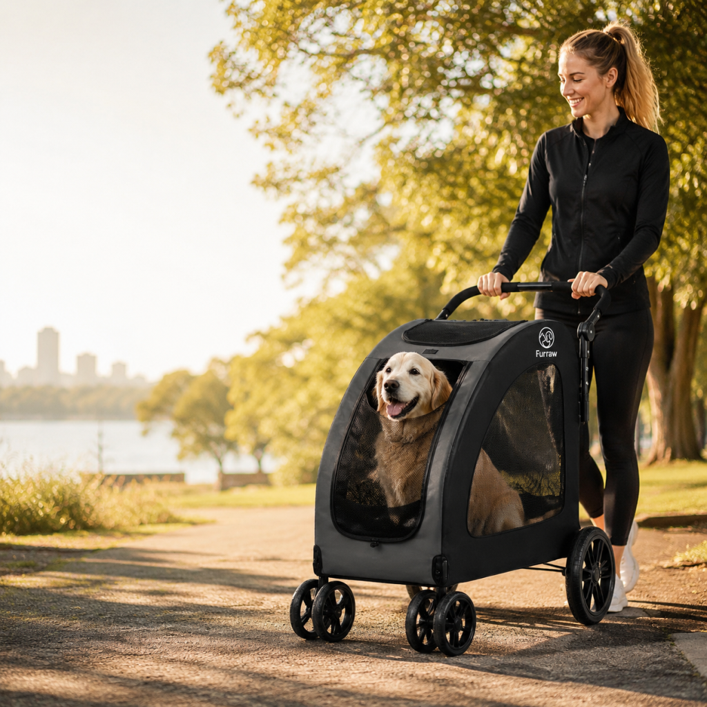 Heavy Duty Large Dog Stroller Australia – Supports Dogs Up To 50kg