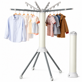 Standing Clothes Drying Rack Portable Foldable Airer Multi Garment Hanger Indoor