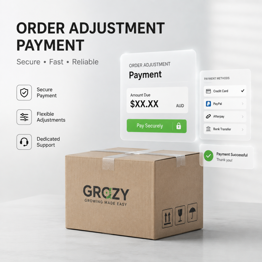 GROZY Additional Payment – Shipping Fee Adjustment / Order Balance / Accessories