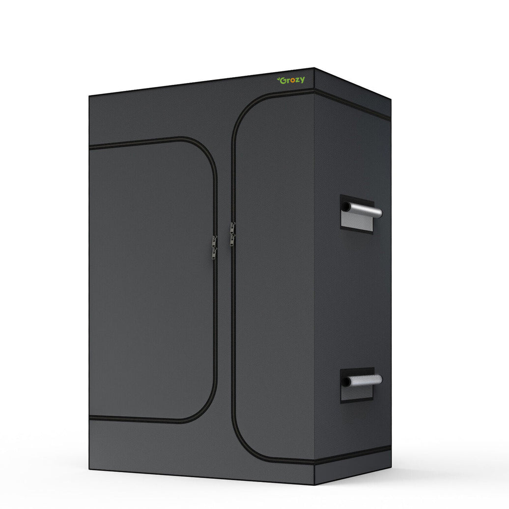 GROZY 90x60x135cm Grow Tent 2 in 1  Mylar Grow Room For Hydroponics Ventilation Kit Growing System