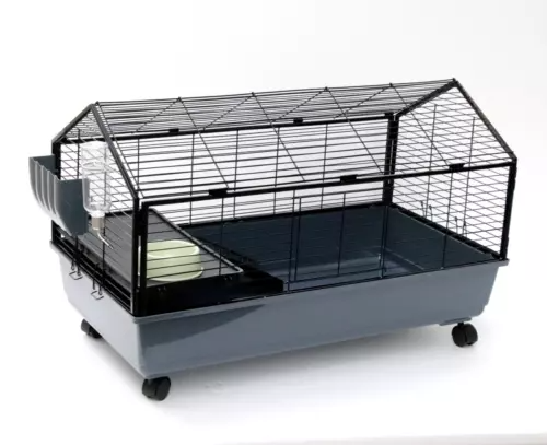 Rabbit Cage 100cm Metal Frame Hutch Hamster Pet Cages