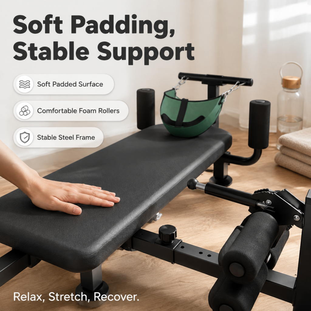 GROZY Cervical Traction Table Neck & Back Stretching Decompression Machine