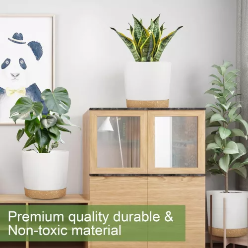 9/10/12 inch 3PCS Self Watering Planters Kit Indoor Garden Plants Flower Pots