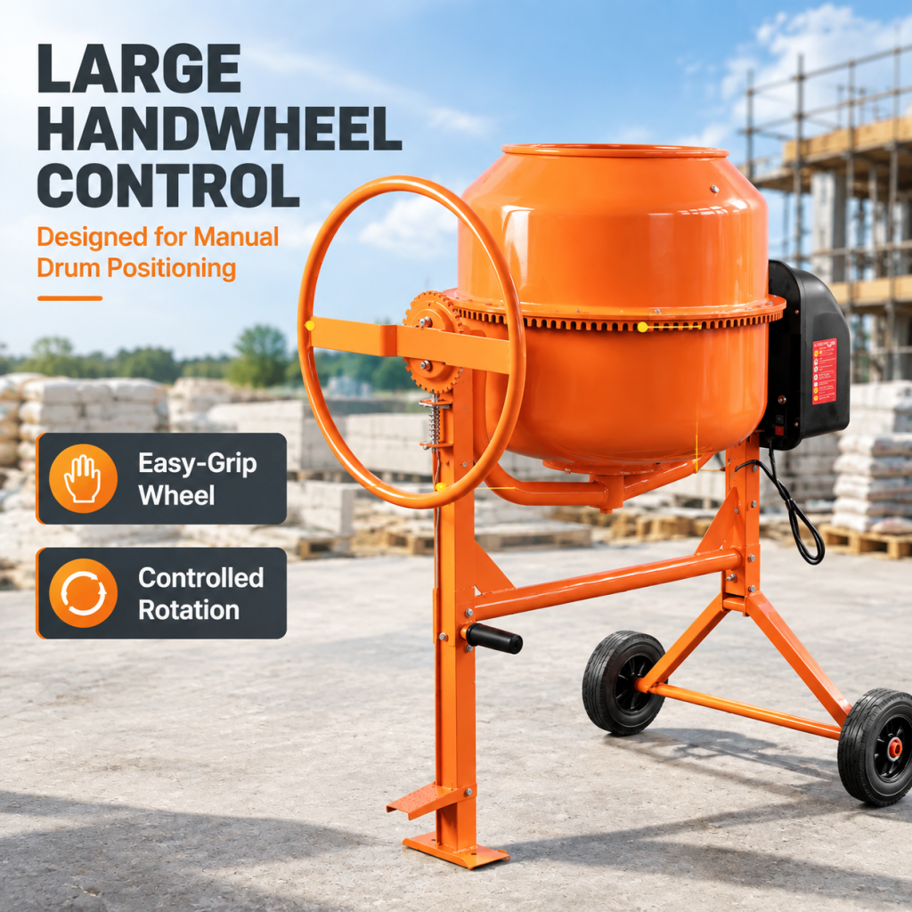 70/140L Portable Electric Concrete Cement Mixer Sand Gravel Mortar Construction