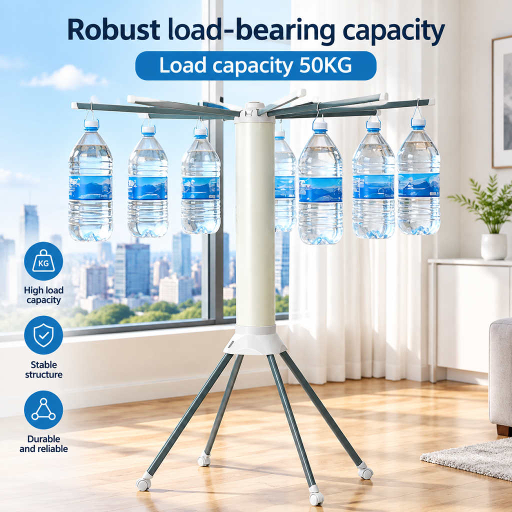 Standing Clothes Drying Rack Portable Foldable Airer Multi Garment Hanger Indoor