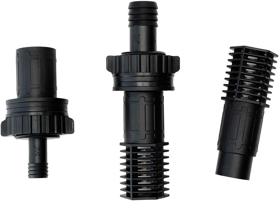 GROZY 13mm & 19mm Flow Fitting Kit Outlet Screens Extensions for Hydroponics Flood & Drain Tray