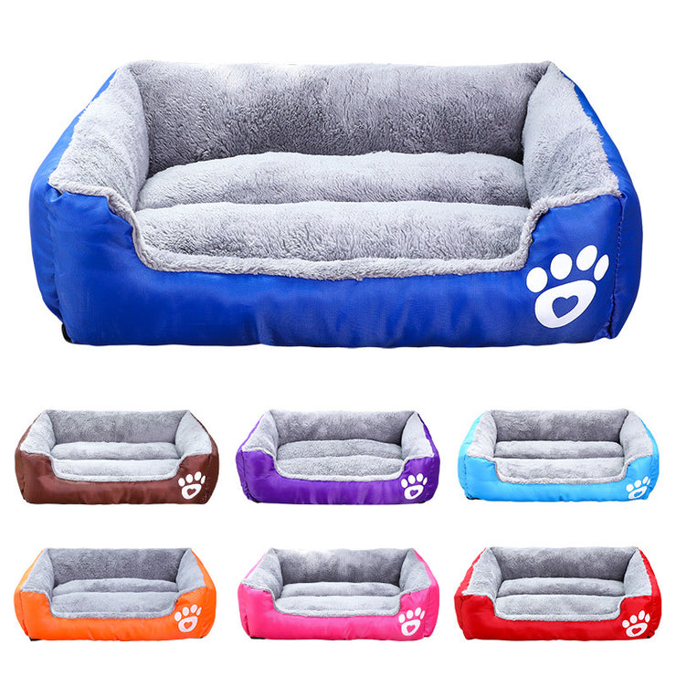 Pet Calming Bed Cat Puppy Large Dog Sleep Warm Soft Plush Comfy Cushion Washable