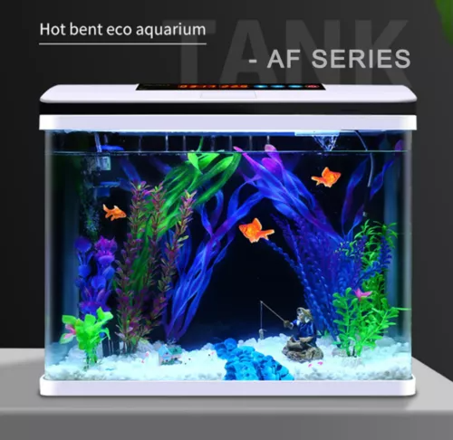 Aquarium 37L Fish Tank LED Light Complete Set Digital Display Touch Control