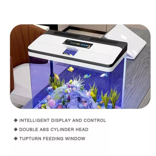 Aquarium 37L Fish Tank LED Light Complete Set Digital Display Touch Control