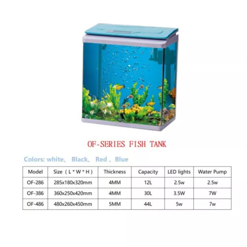 Aquarium Fish Tank LED Light Digital Display Complete Set 30L