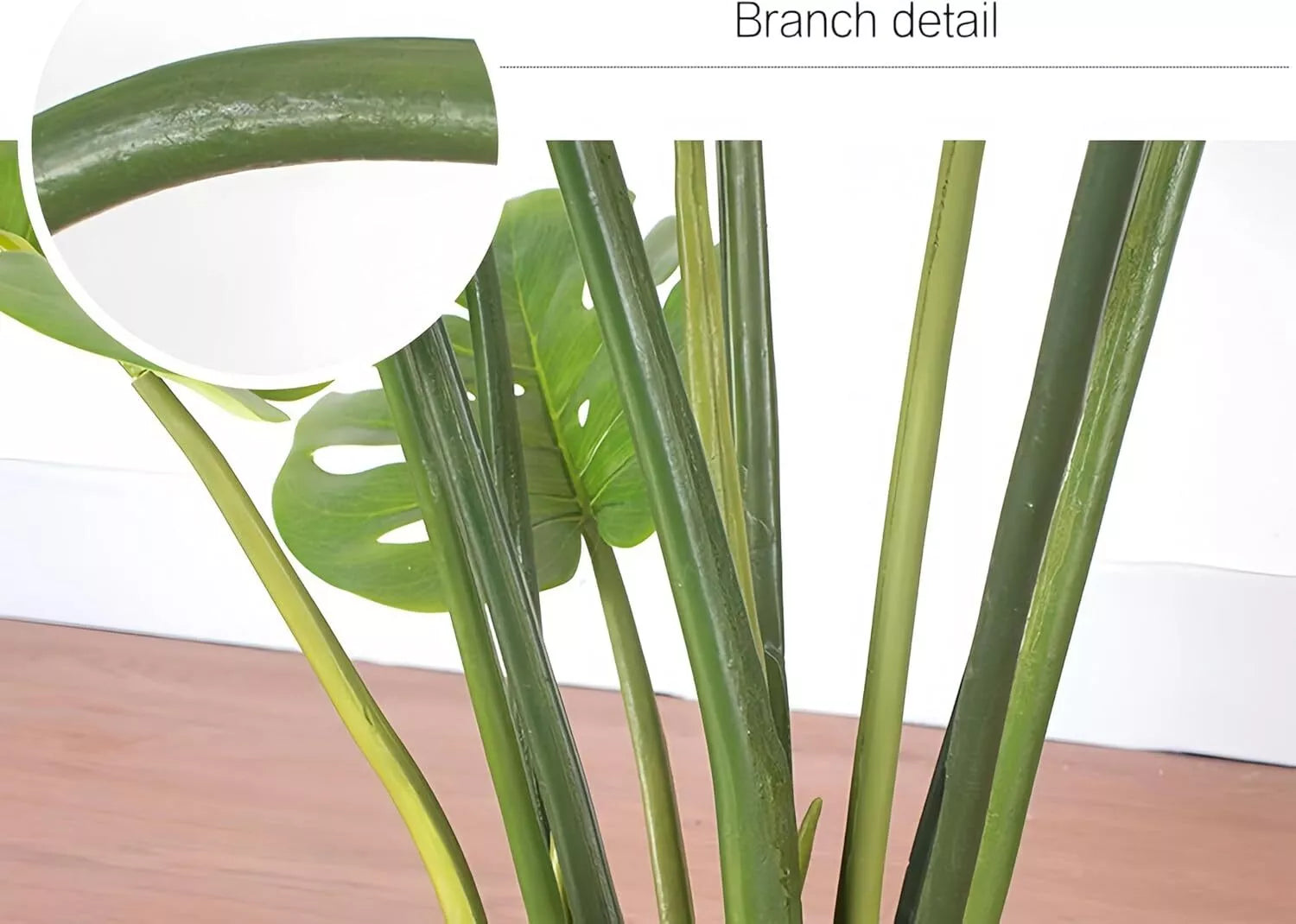 Artificial Monstera Deliciosa Plant 90CM Faux Tropical Palm Tree for for Home Office Decor