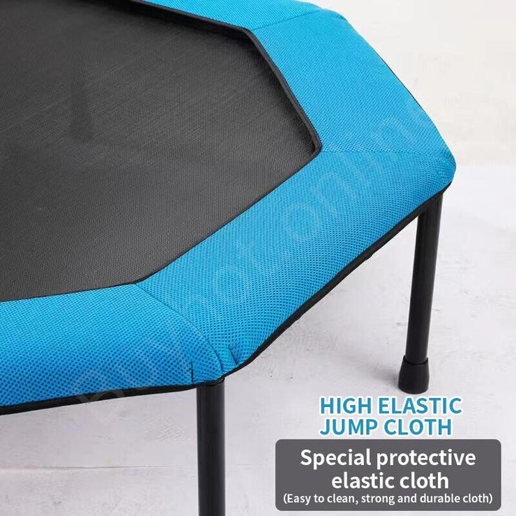 48" Professiona Fitness Trampoline Gym Rebounder Cardio Home Exercise with Blue Soft Cover