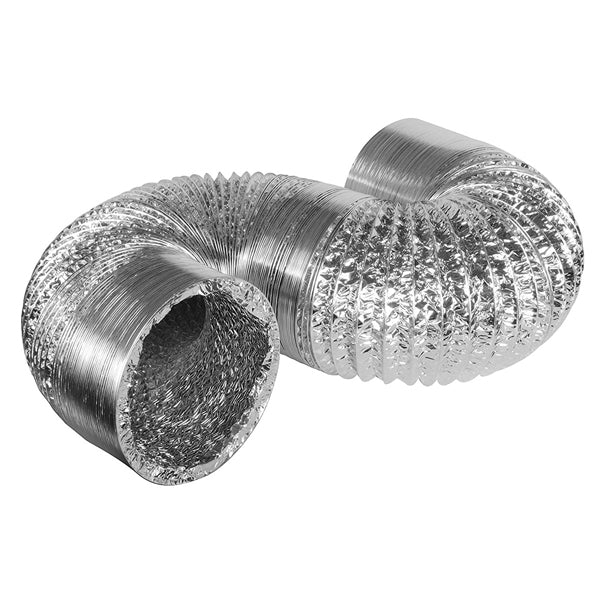 4 inch 4"/100 mm Low Noise Dual Aluminum Layers Ducting Kitchen Bathroom Grows Tent Duct