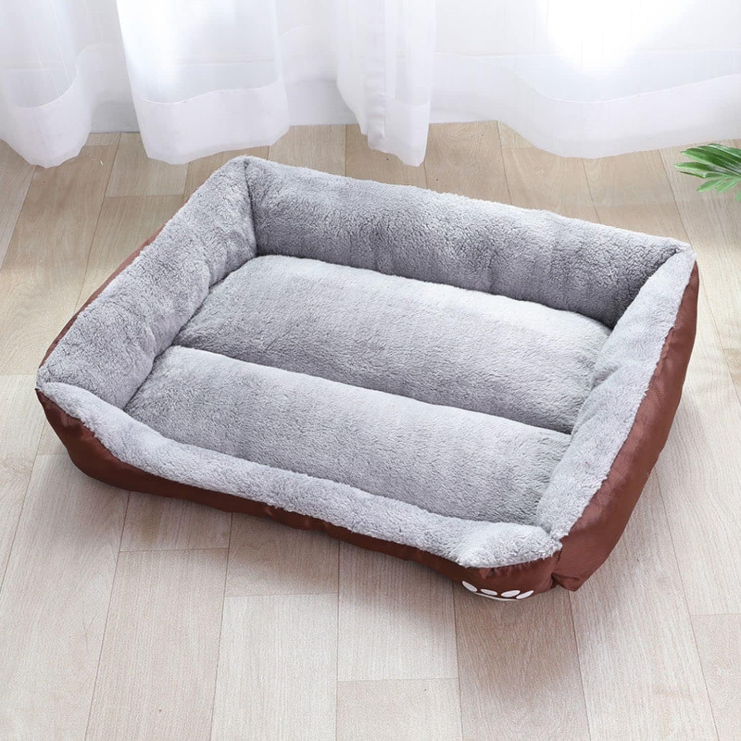 Pet Calming Bed Cat Puppy Large Dog Sleep Warm Soft Plush Comfy Cushion Washable