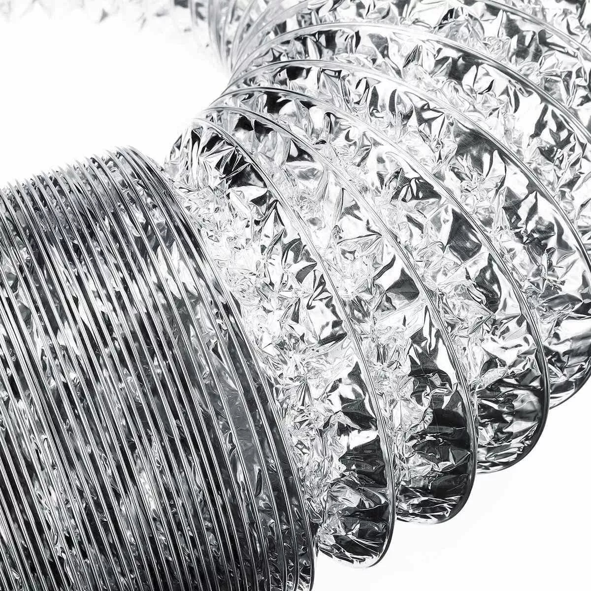 GROZY 6"/150mm Silent Axial Fan Carbon Filter Ducting Ventilation with Hose Clamps Kit