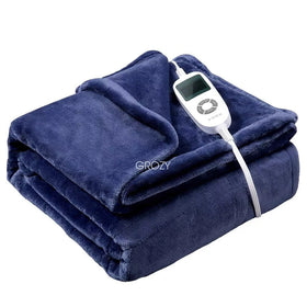 Double-side Soft Flannel Heated Electric Throw Rug Blanket 152x127cm Fast Heating Warm Washable For Bed Sofa Home Office
