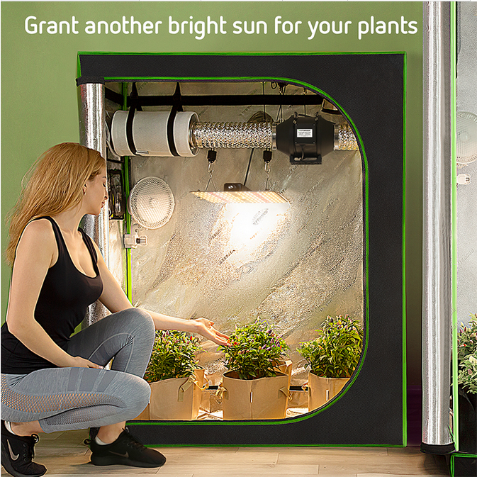 120W LED Hydroponics Grow Light Full Spectrum Indoor Plants Veg Flower