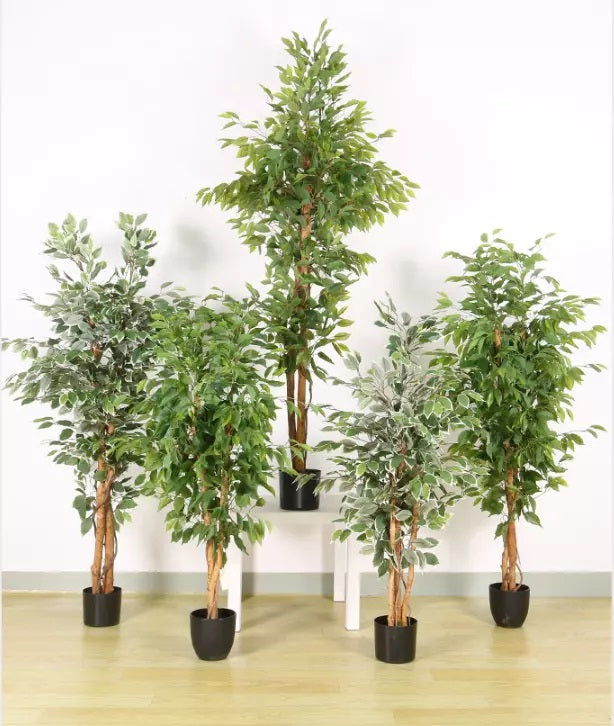 90cm/120cm Fake Banyan Trees Simulation Ficus Tree Artificial Plants Hotel Shopping Mall Decoration