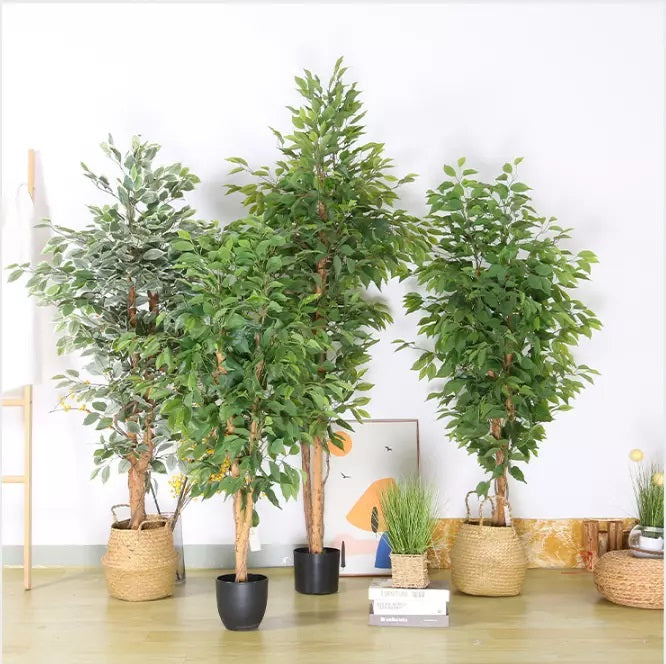 90cm/120cm Fake Banyan Trees Simulation Ficus Tree Artificial Plants Hotel Shopping Mall Decoration