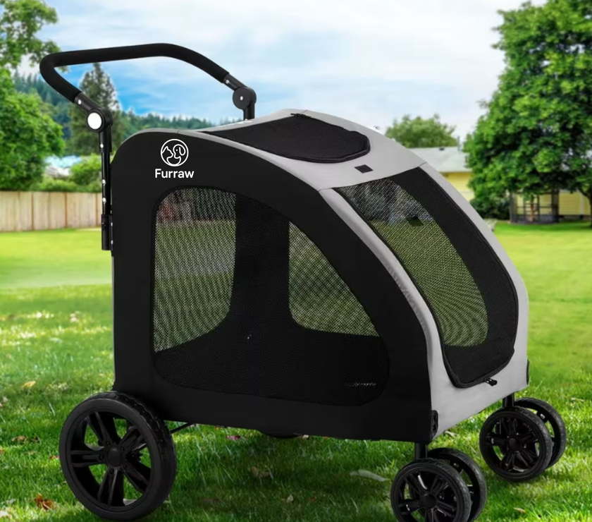 large dog jogging stroller FURRAW Large Dog Stroller Heavy Duty Pet Pram Doggy Pushchair with Bra