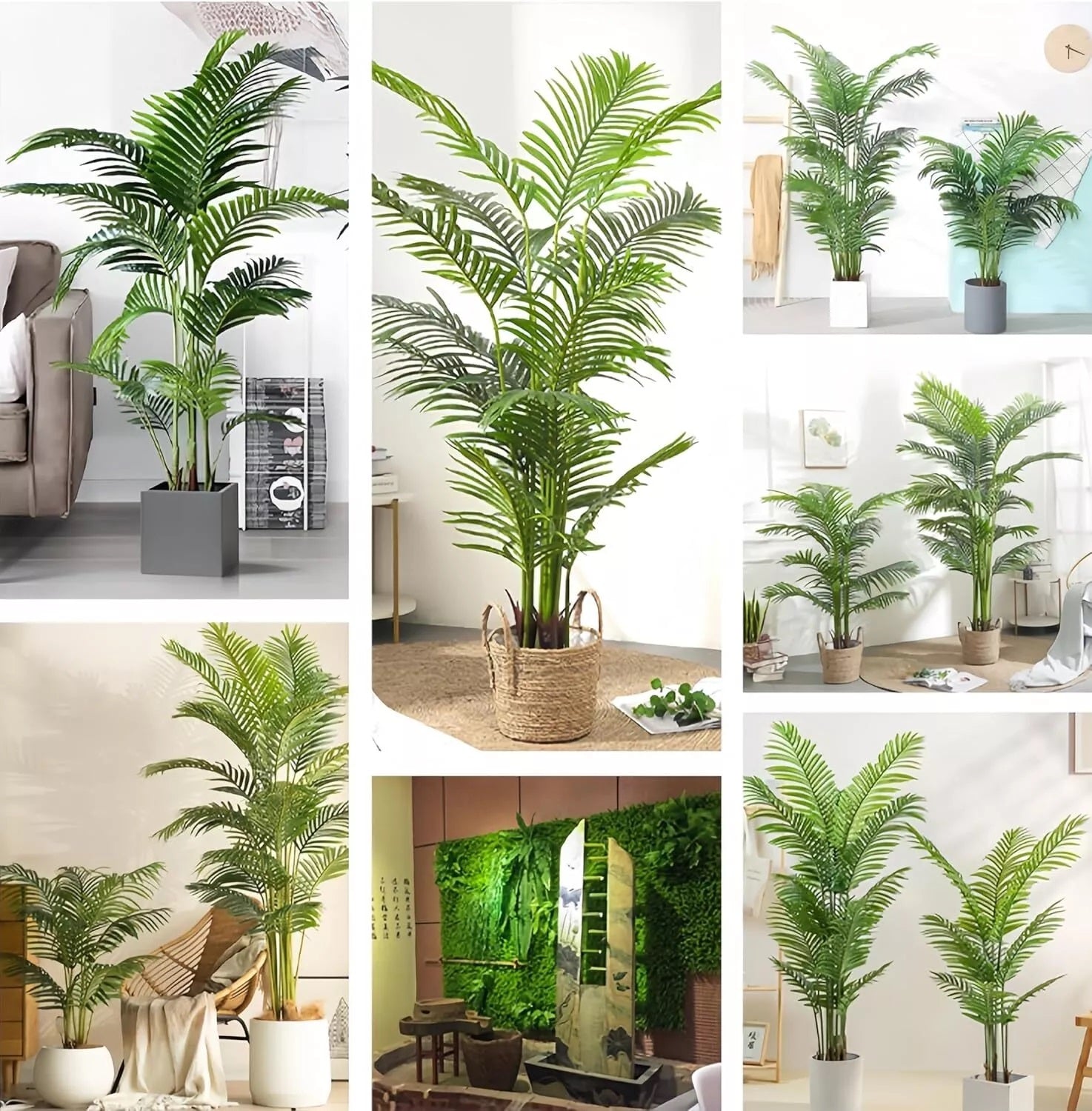 100CM Fake Bambusa Bamboo Tree Indoor Potted Plants Silk Leaves DIY Privacy Decoration