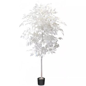 150cm Simulated White Fake Banyan Landscaping Tree Artificial Plants for Home Office Decor
