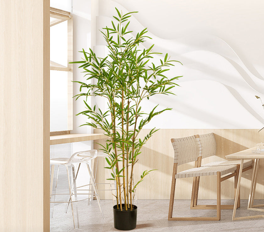 90cm/120cm Artificial Plant High Fake Bamboo Tree Room Plants Garden Indoor Home Decor