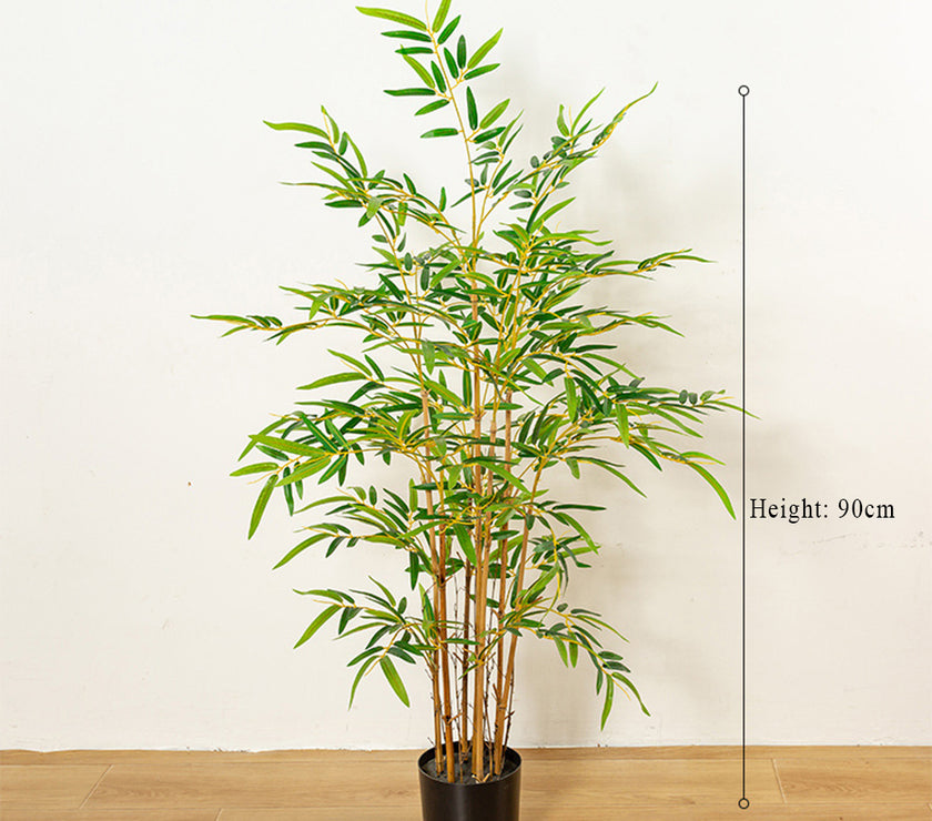 90cm/120cm Artificial Plant High Fake Bamboo Tree Room Plants Garden Indoor Home Decor