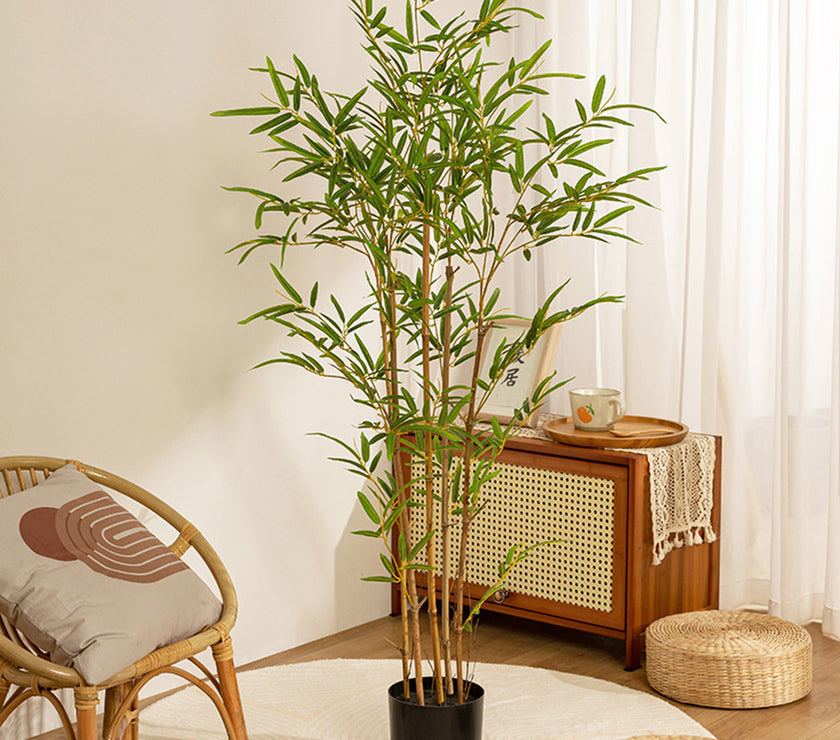 90cm/120cm Artificial Plant High Fake Bamboo Tree Room Plants Garden Indoor Home Decor