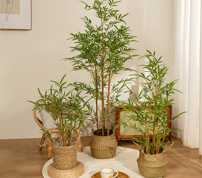 90cm/120cm Artificial Plant High Fake Bamboo Tree Room Plants Garden Indoor Home Decor