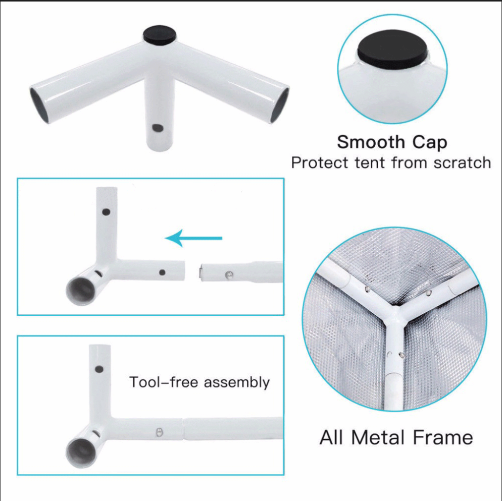 Grow Tent Kits 600D Hydroponic Indoor Plant Grow Room System 100*100*200cm